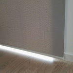 Nedre delen på en frihängande rullgardin