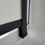 Nedre del av rullgardin med sidoprofil